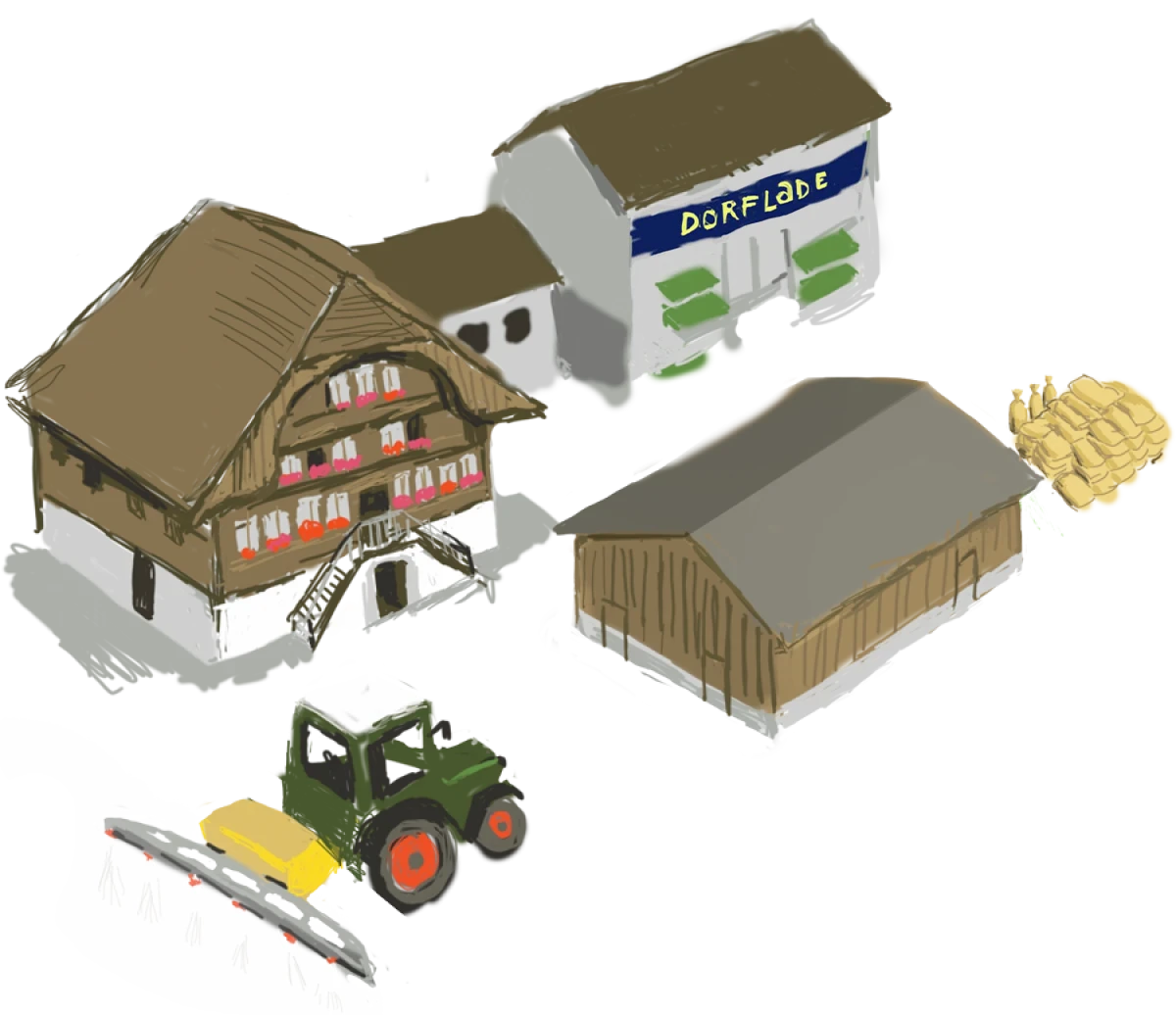 Berglandwirtschaft und Kulturland